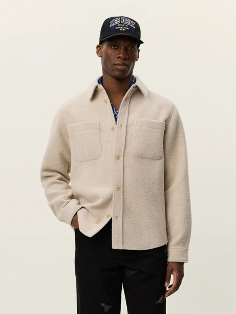 Overshirt "Lennon" in lana bouclè 1000547 215 LES DEUX