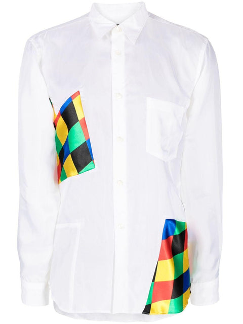 Camicia con dettagli stampati PKB003 051WHITEMULTI COMME DES GARÇONS HOMME PLUS