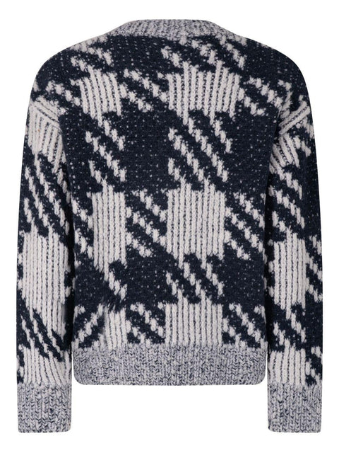 Maglia Marti in lana con fantasia jacquard 2520212382726 001 DRIES VAN NOTEN