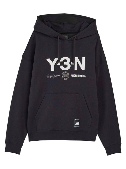 Felpa con cappuccio e logo JW7004 BLACK Y-3 X NEIGHBORHOOD X DAINESE