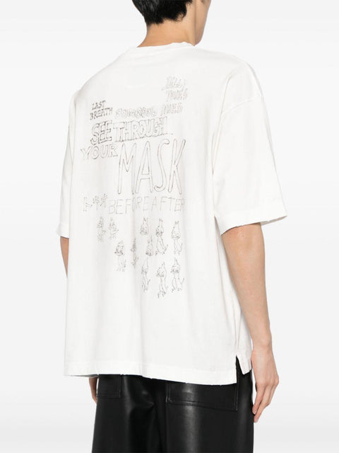 Maglia a maniche corte Distressed