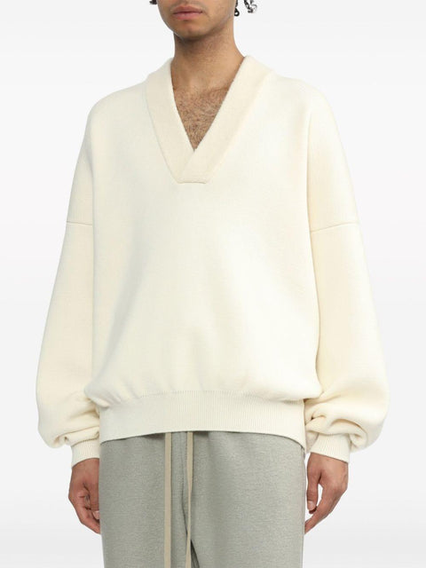 Maglione con scollo a v FG8202262WCB 107 FEAR OF GOD