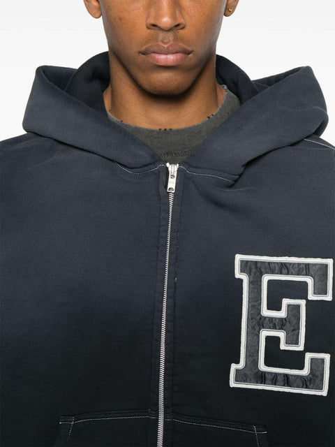 Felpa Varsity Oversized Zip-Up Hoodie Knit