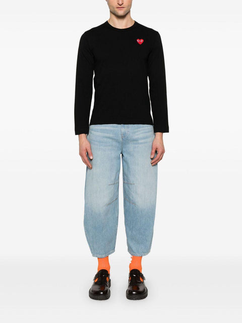 T-shirt con logo AXT118051 1BLACK COMME DES GARÇONS PLAY