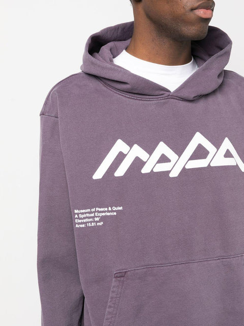 Felpa con logo MOPQFA2206 PEAKSPURPLE MUSEUM OF PEACE AND QUIET