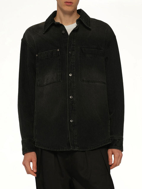 Camicia Washed Denim W261SH27 970B WOOYOUNGMI