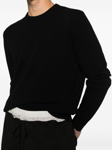 Maglione girocollo UNU11064 BLACK ENTIRE STUDIOS