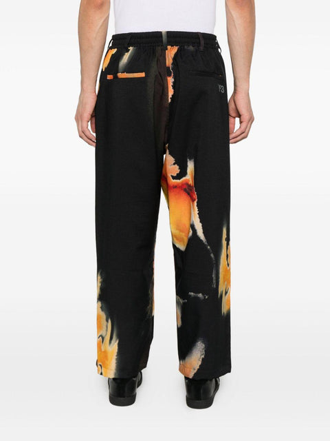Pantalone tuta con disegno stampato KA9620 BLACK Y-3