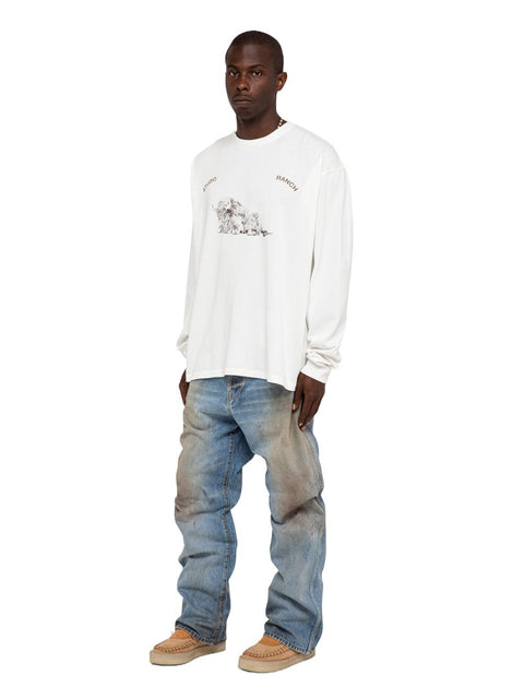 T-shirt in cotone D06/09 WHITE 1989 STUDIO