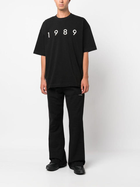 Pantalone in cotone D0753 BLACK 1989 STUDIO
