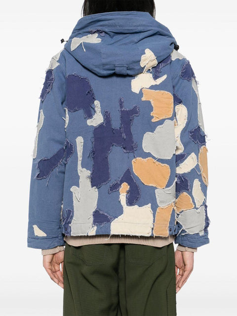 Giacca con design patchwork
