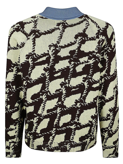 Cardigan con stampa