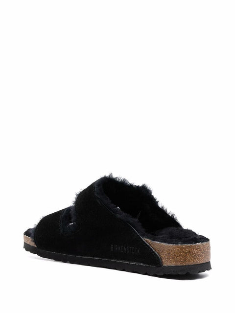 Ciabatta Shearling Arizona, pelle scamosciata