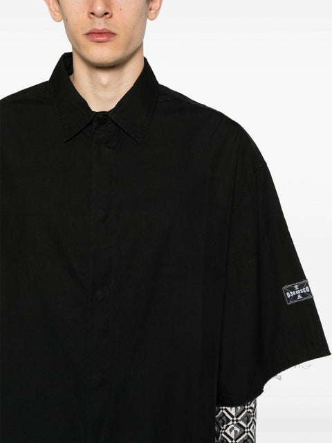 T-shirt in cotone W0030 BLACK 032C