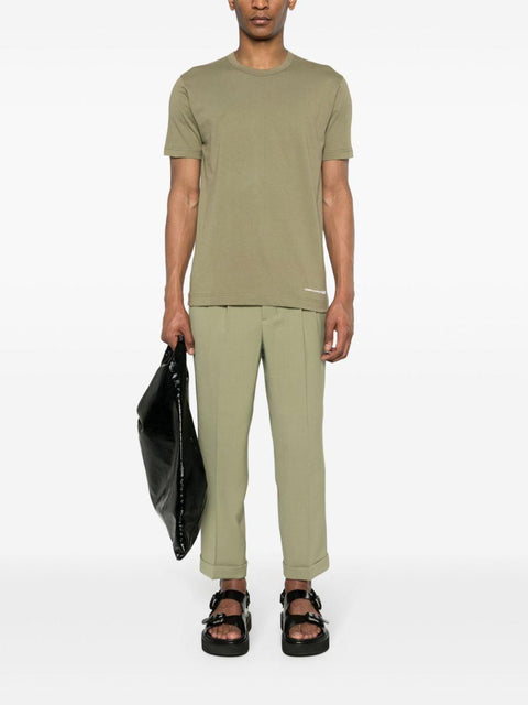 T-shirt con logo FMT020S24 3KHAKI COMME DES GARÇONS SHIRT