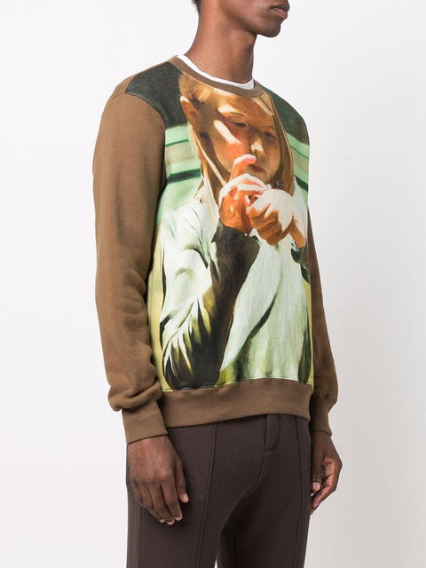 Felpa con stampa Undercover x Markus Akesson UC2A4804 BROWN UNDERCOVER