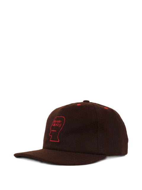 Cappello 6 Panel hat Logohead BDW24H010047 BURGUNDY BRAIN DEAD