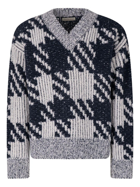 Maglia Marti in lana con fantasia jacquard 2520212382726 001 DRIES VAN NOTEN