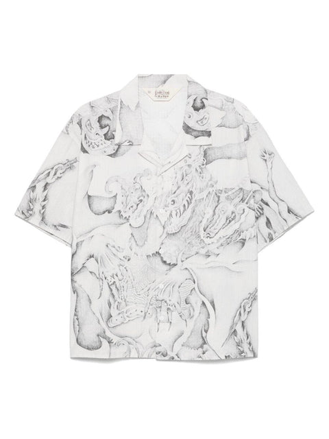BRAIN DEAD BDP25T050043WHITEMULTI