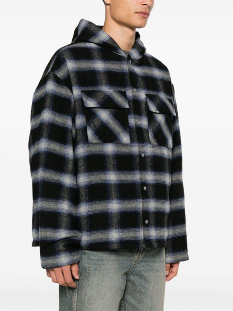 Giacca camicia felpata