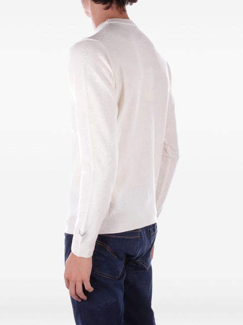 Maglione crema in lana CFWOKN0278 MRUF04698743 WOOLRICH