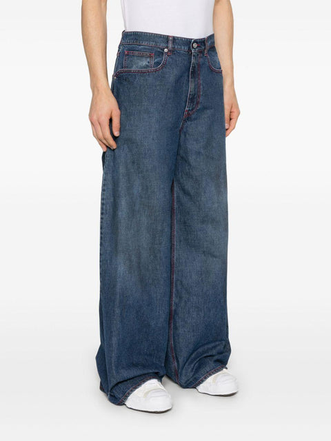 Denim Baggy Indiana Distressed Jeans