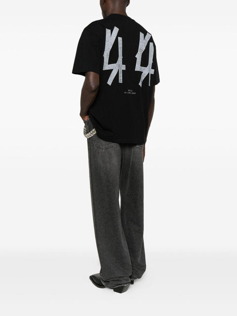 T-shirt in cotone con logo B0030556 FA582P661 44 LABEL GROUP