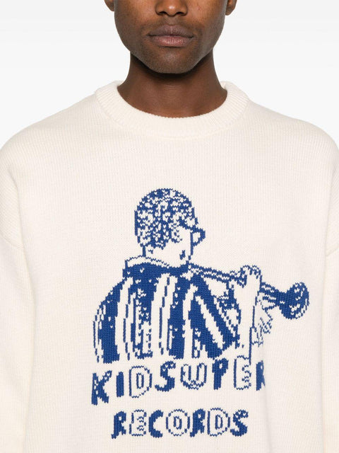 Maglia con ricamo SW10 RECORDSCREAM KIDSUPER