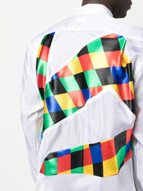 Camicia con dettagli stampati PKB003 051WHITEMULTI COMME DES GARÇONS HOMME PLUS