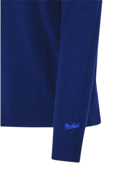 Maglia in lana blu CFWOKN0278 MRUF04693896 WOOLRICH