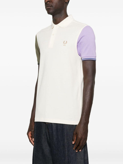 Polo con maniche bicolore FPT504051 1WHITE COMME DES GARÇONS SHIRT