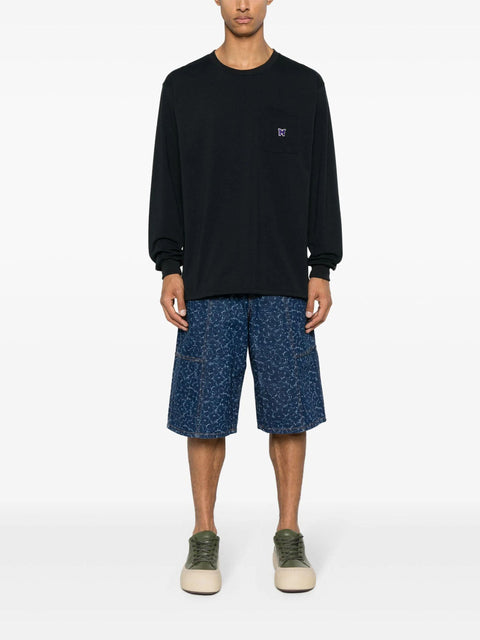 T-shirt a maniche lunghe RW351 BLACK NEEDLES