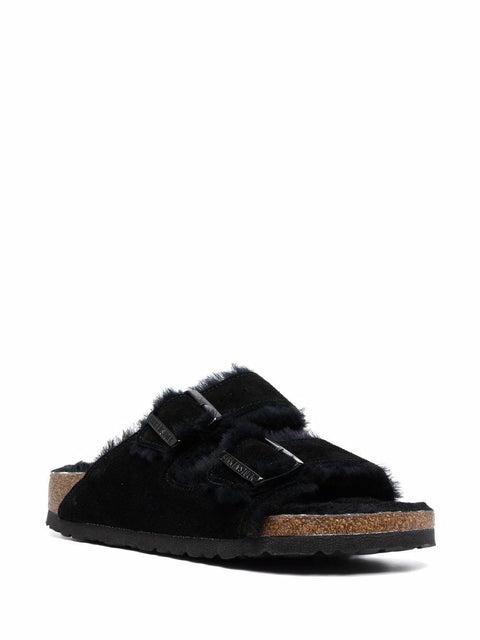 Ciabatta Shearling Arizona, pelle scamosciata