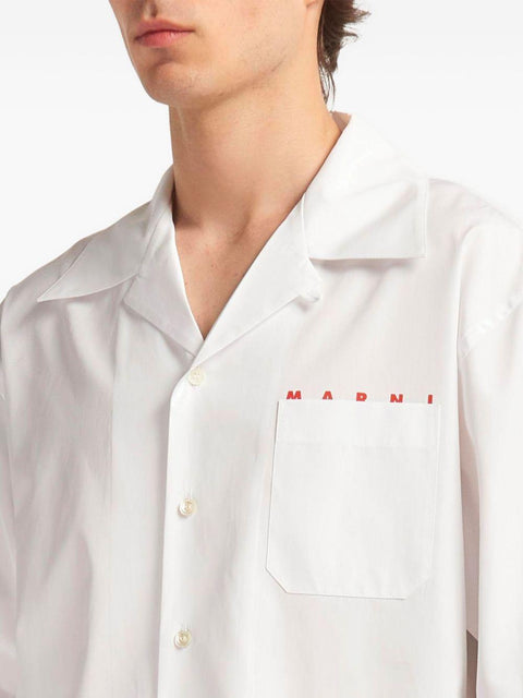 Camicia in cotone CUMU0213PP USCT88LRW01 MARNI