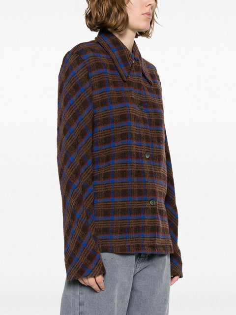 Camicia con texture W4236SBP BROWN OUR LEGACY