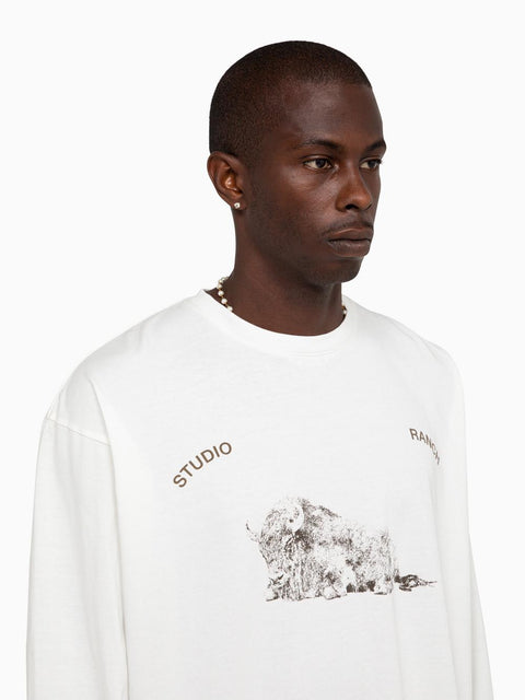 T-shirt in cotone D06/09 WHITE 1989 STUDIO
