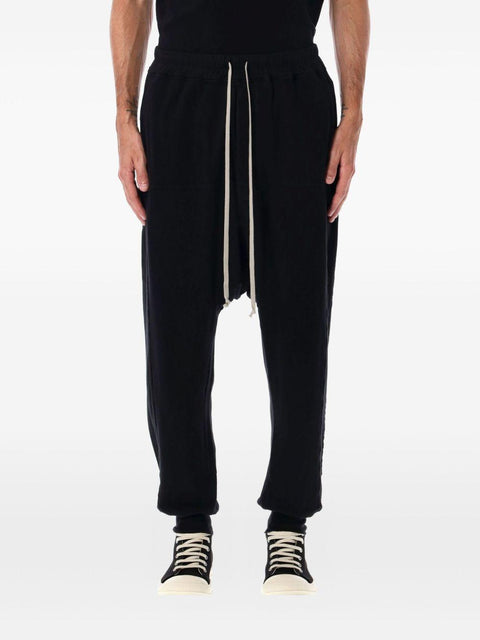 Pantaloni in felpa con lacci DU02E7395 JDB09 RICK OWENS DRKSHDW