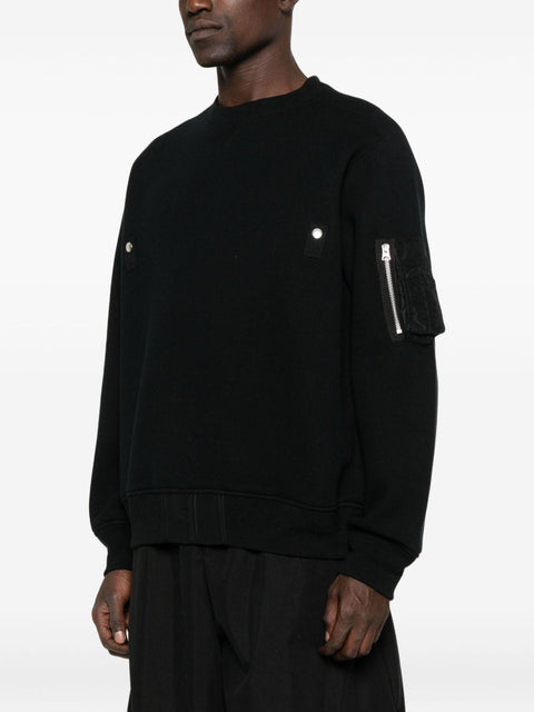 Maglia girocollo in cotone 2503789M 001 SACAI