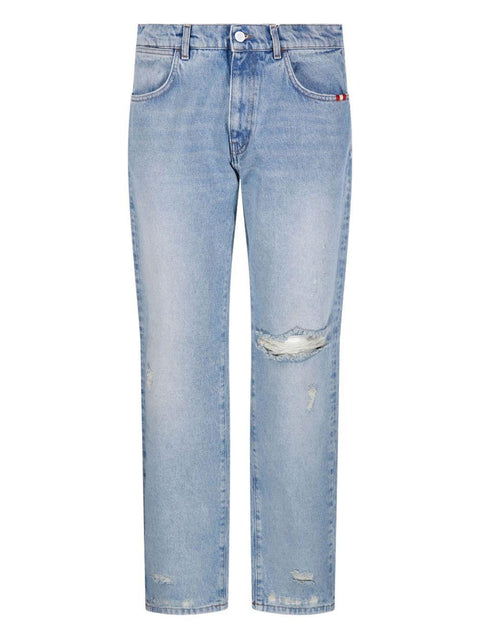 Jeans in denim AMU010D435 2718C0999 AMISH
