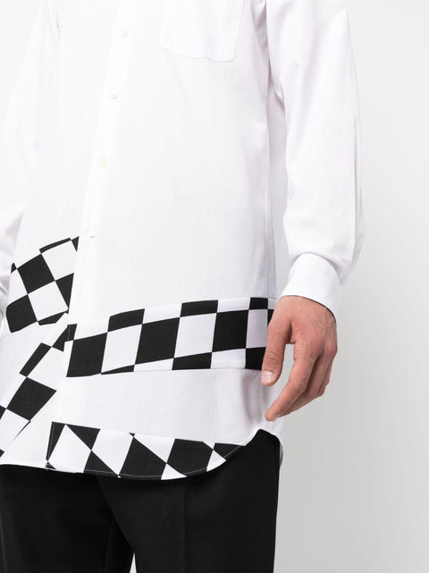 Camicia con dettagli stampati PKB004 051WHITEBLACK COMME DES GARÇONS HOMME PLUS