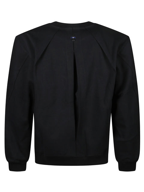 Felpa crewneck con logo BO01FWSW0104BK NOIR ADER ERROR