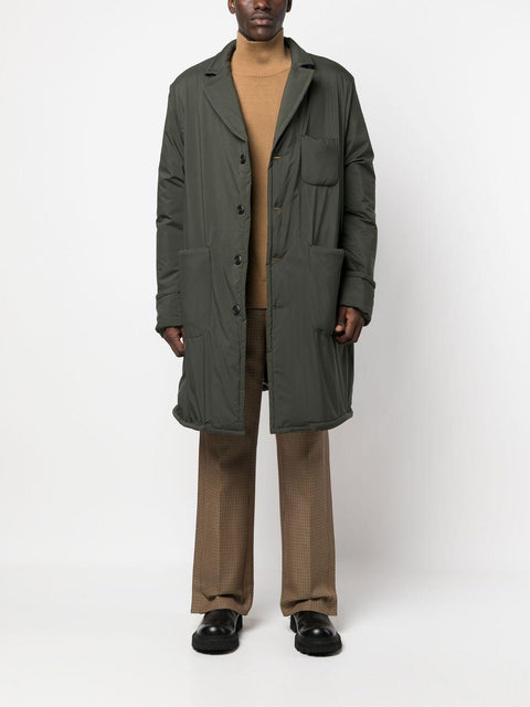 Parka monopetto con bottoni 650P 094355 4SDESIGNS
