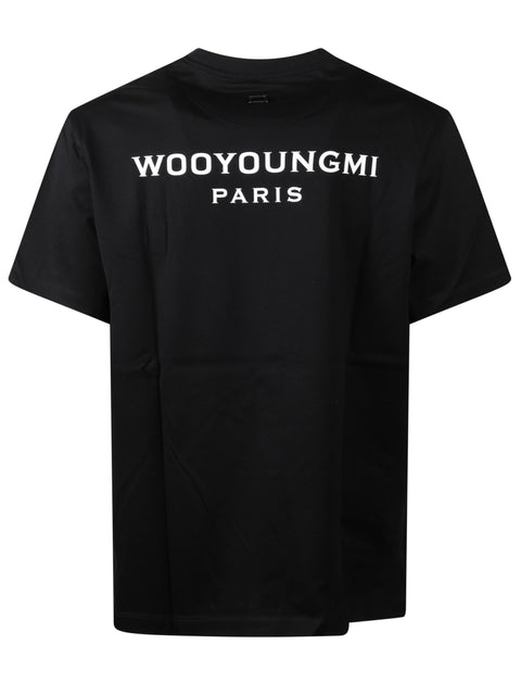 T-shirt manica corta con logo W253TS07 708B WOOYOUNGMI