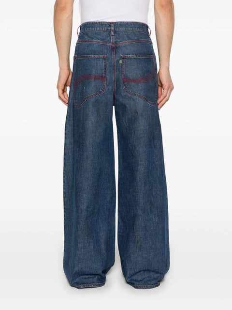 Denim Baggy Indiana Distressed Jeans