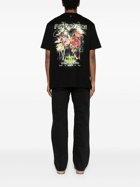 T-shirt Palm Tree W251TS04 718B WOOYOUNGMI