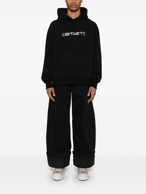 Felpa con cappuccio e logo WOT901100 1BLACKBEIGE JUNYA WATANABE X CARHARTT