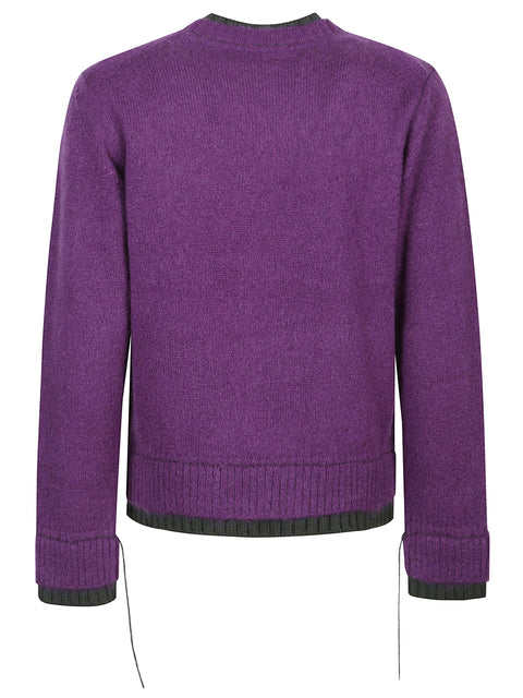 Maglia girocollo in lana 2503840M 476 SACAI