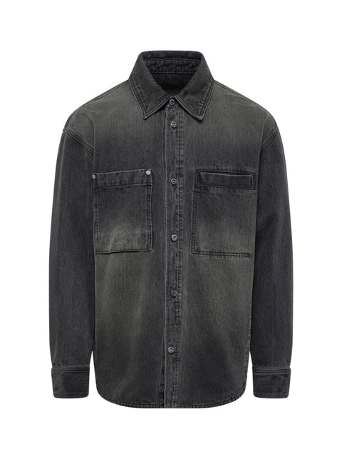 Camicia Washed Denim W261SH27 970B WOOYOUNGMI