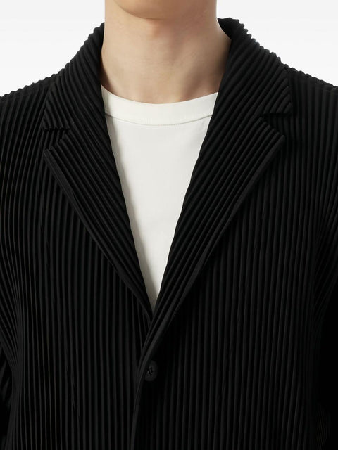 Cappotto plissé con revers a lancia HP58JD502 15 HOMME PLISSE' ISSEY MIYAKE