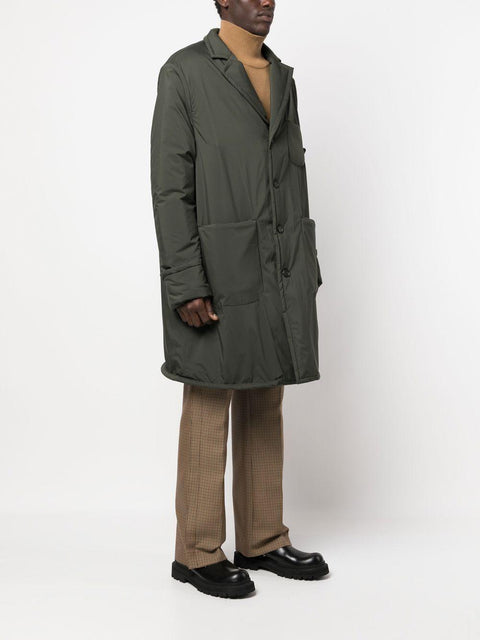 Parka monopetto con bottoni 650P 094355 4SDESIGNS